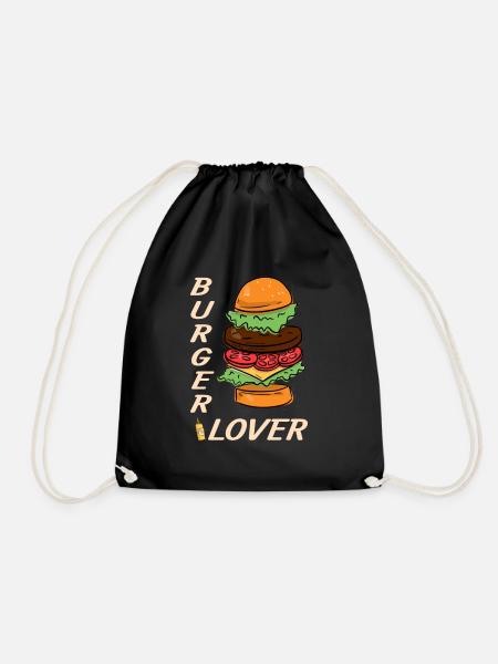 Burger Liebhaber - Turnbeutel - Schwarz