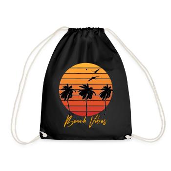 Summer Summer Summer - Drawstring Bag - black - Front