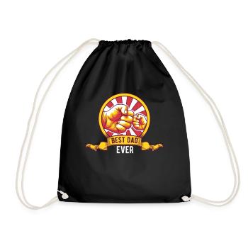 Best Dad Ever - Drawstring Bag - black - Front