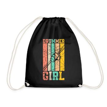 Drums women - Drawstring Bag - black - Front