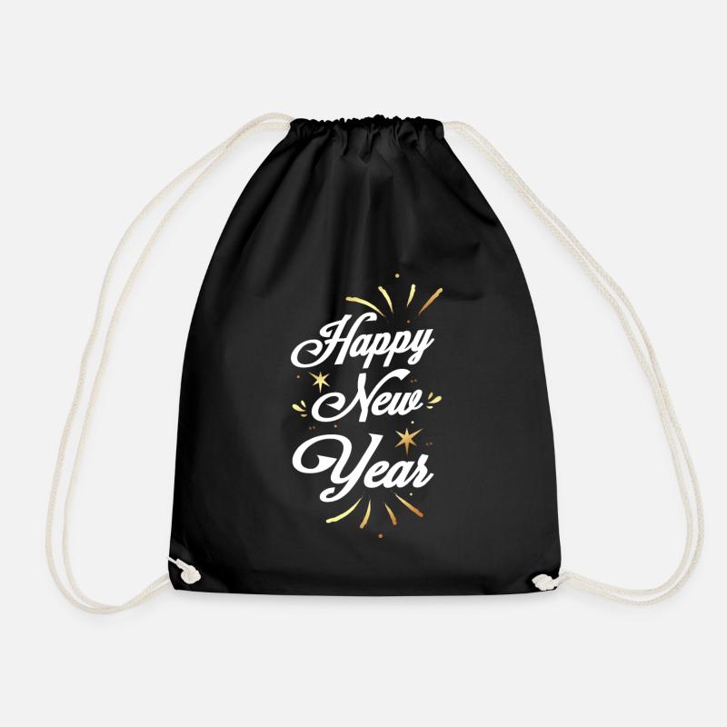 Happy New Year 2021 Silvester 2020 - Turnbeutel - Schwarz