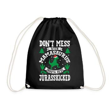 MamaSaurus Jurasskicked Mama Saurus Maman Maman - Sac de sport léger - noir - Devant