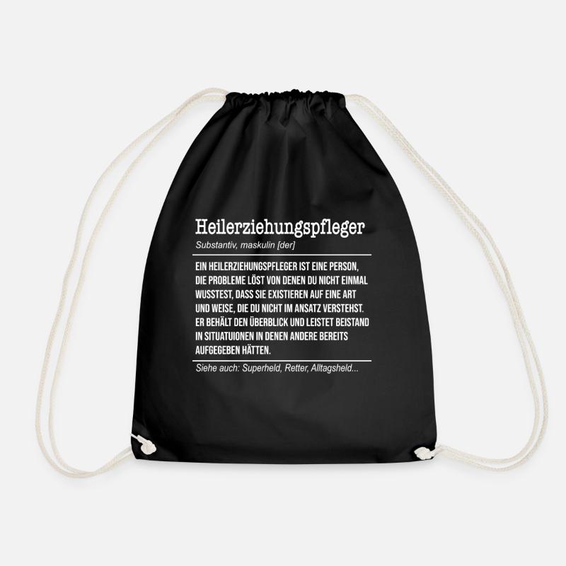 Heilerziehungspfleger Definition - Turnbeutel - Schwarz