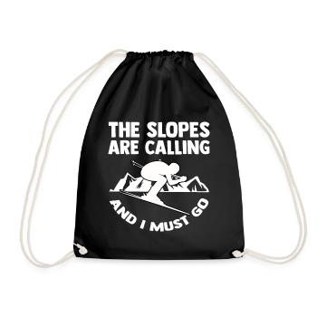 Ski Montagne alpine Avalanche vacances de ski Ski Ski - Sac de sport léger - noir - Devant