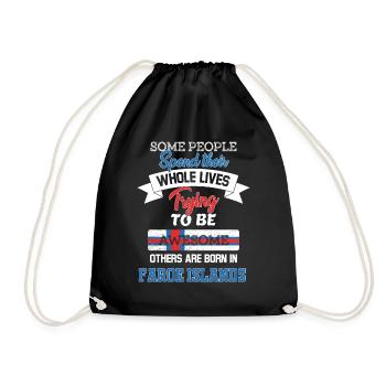 Né aux îles Féroé - Sac de sport léger - noir - Devant