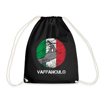 Vaffanculo Italian saying ü Italy gift - Drawstring Bag - black - Front