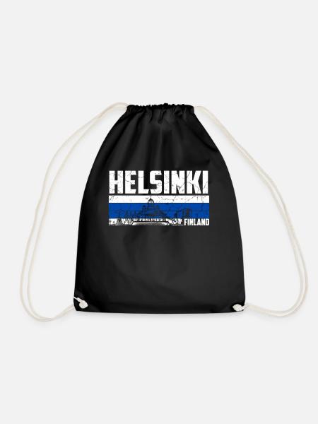 Helsinki, Finlande - Sac de sport léger - noir