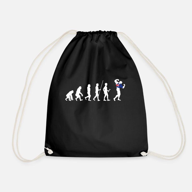 Australia Sydney Outback Kangaroo Melbourne Vacation - Drawstring Bag - black