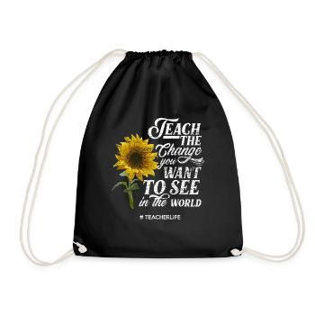 Tournesol modèle de rôle enseignant - Sac de sport léger - noir - Devant