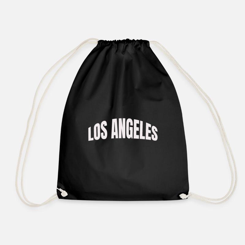 Los Angeles - Turnbeutel - Schwarz