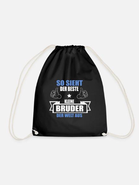 Beste Kleine Bruder - Vatertag Geschenk Familie - Turnbeutel - Schwarz