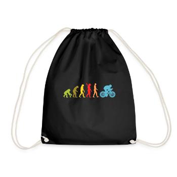 Fahrrad - Turnbeutel - Schwarz - Vorne