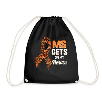 La chemise de sensibilisation à la SP me sur les nerfs multiples - Sac de sport léger - noir - Devant