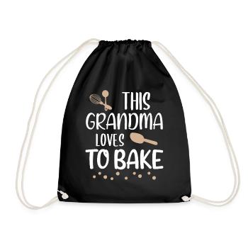 Grand-mère de cuisson disant cadeau de boulangerie boulanger - Sac de sport léger - noir - Devant