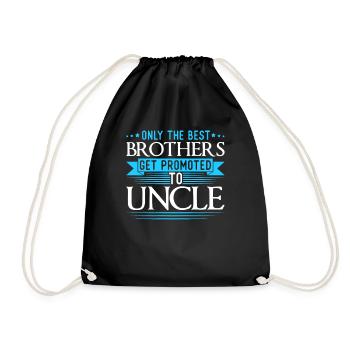 Seuls les meilleurs frères promus à l'Oncle Gag Xmas - Sac de sport léger - noir - Devant