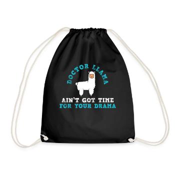 Lama Docteur Lama - Sac de sport léger - noir - Devant