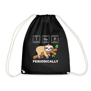 Je sieste périodiquement paresseux chimiste chimiste nerd - Sac de sport léger - noir - Devant