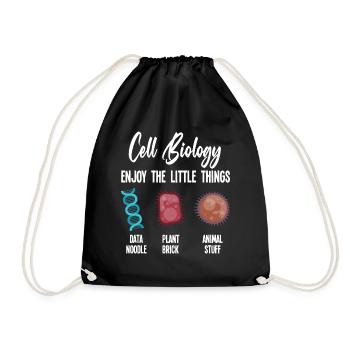 La biologie Profite des petites choses - Sac de sport léger - noir - Devant