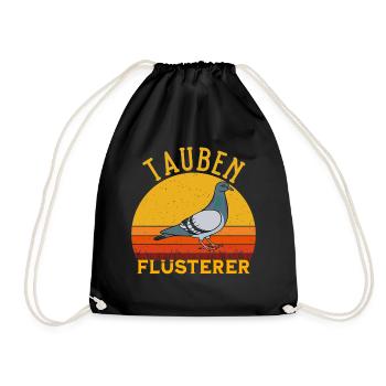 Tauben Flüsterer - Turnbeutel - Schwarz - Vorne