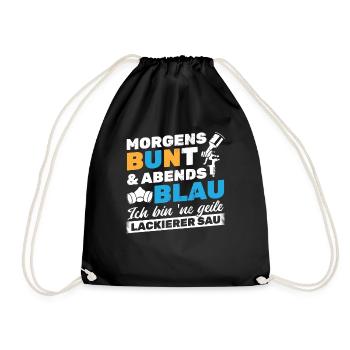 Lackierer - Turnbeutel - Schwarz - Vorne