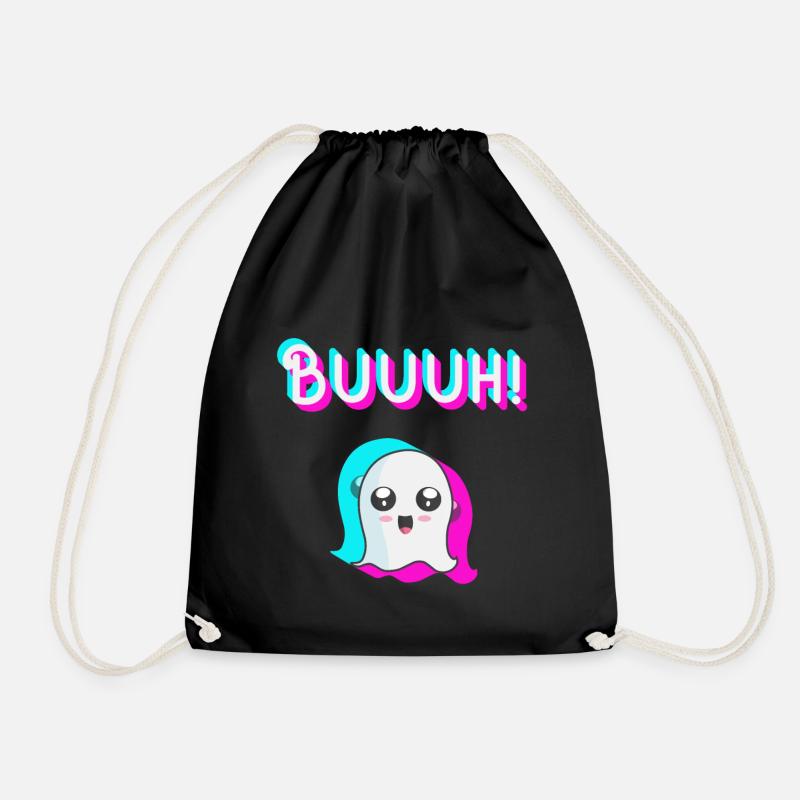 tiktok Geist, Halloween Trend - Turnbeutel - Schwarz