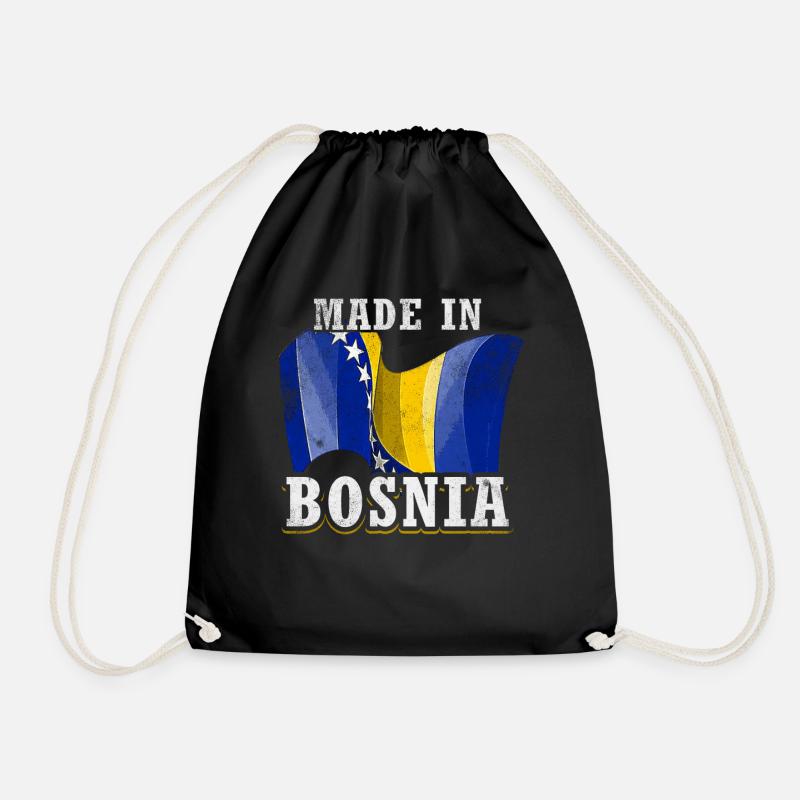 Bosnien - Turnbeutel - Schwarz