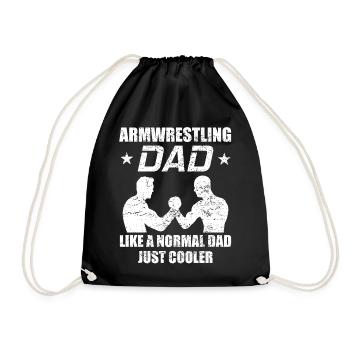 Cadeau de papa de lutte de bras de papa de bras - Sac de sport léger - noir - Devant