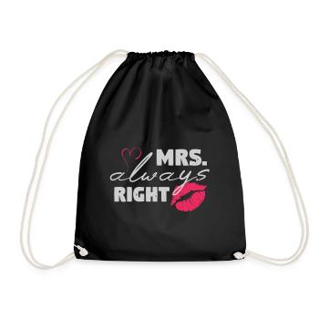 Mme toujours raison - look partenaire - Sac de sport léger - noir - Devant