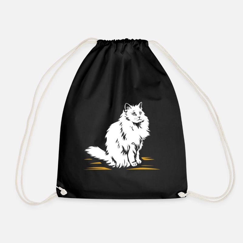 Ragdoll-Katze - Turnbeutel - Schwarz