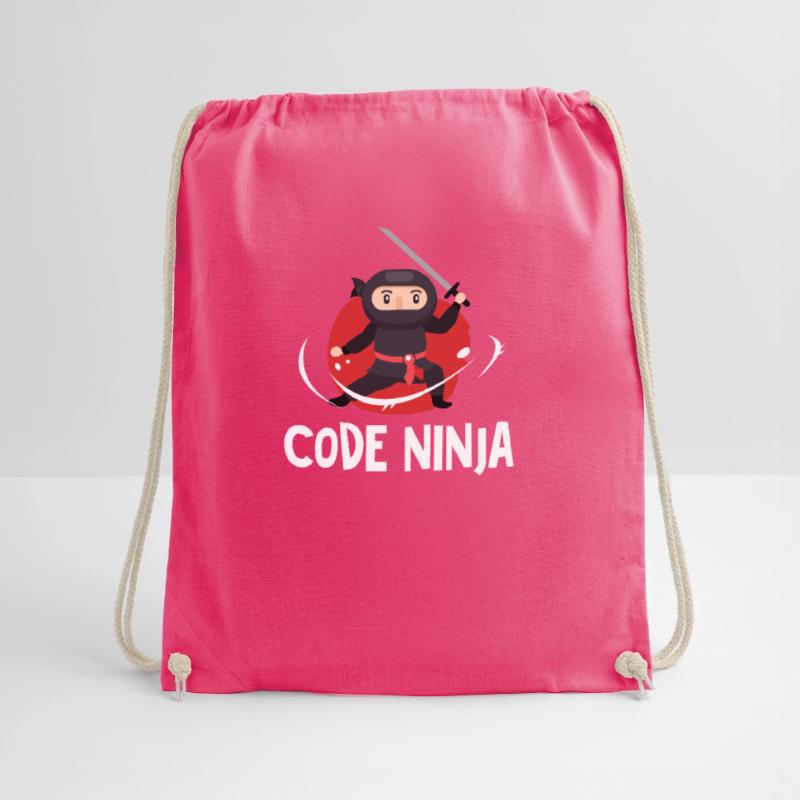 Code ninja programming Drawstring Bag