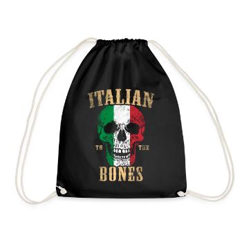 Italians to the bone - Drawstring Bag - black - Front