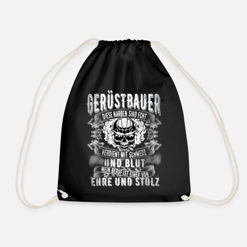 Gerüstbauer - Turnbeutel - Schwarz