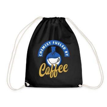 Chemistry Chemical Laboratory Assistant Coffee - Drawstring Bag - black - Front