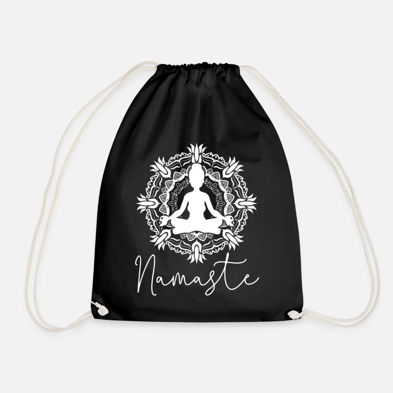 Namaste - Turnbeutel - Schwarz