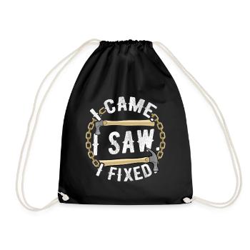 Carpenter Carpenter Repairing Carpenter - Drawstring Bag - black - Front