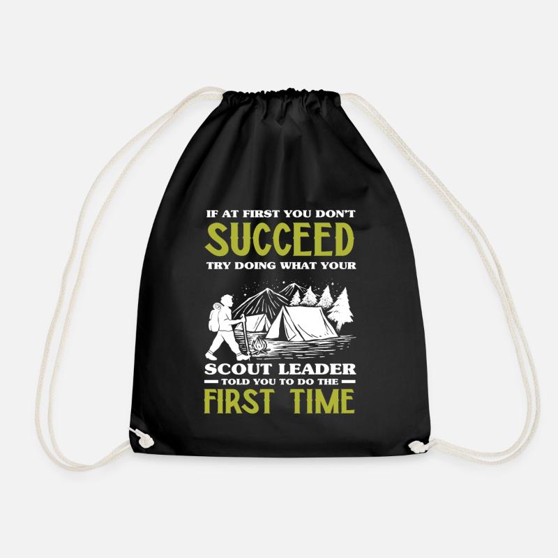 Scout Motivation Adventure - Drawstring Bag - black