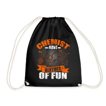 chemistry - Drawstring Bag - black - Front