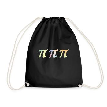Pi Day Shirt Pi Symbole Aquarelle Professeur De Mathématiques - Sac de sport léger - noir - Devant