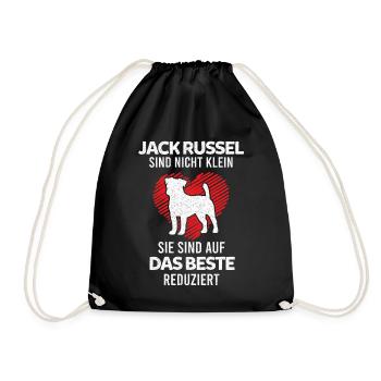 Jack Russell Terrier Hund Hundeliebhaber Lustige S - Turnbeutel - Schwarz - Vorne
