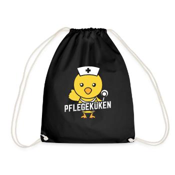 Krankenpfleger Krankenschwester - Turnbeutel - Schwarz - Vorne