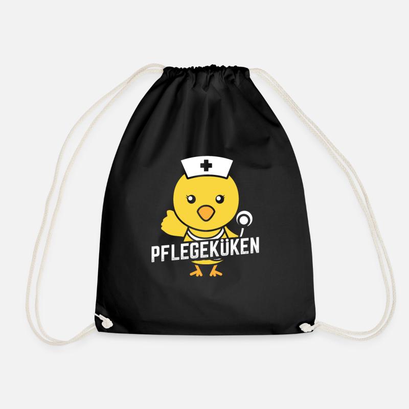 Krankenpfleger Krankenschwester - Turnbeutel - Schwarz