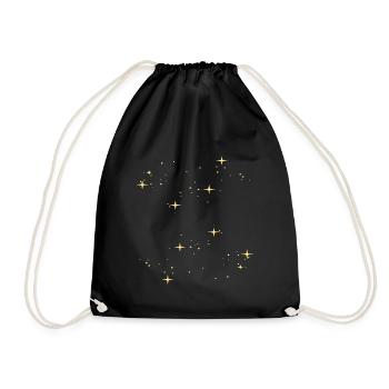 Star stars star stars - Drawstring Bag - black - Front