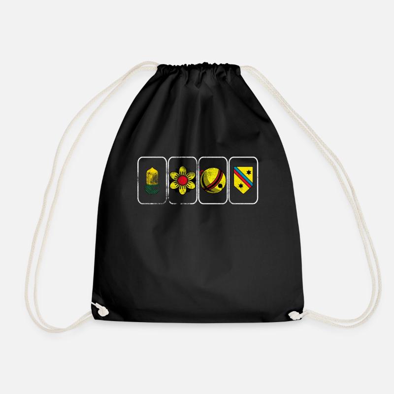Jassen Rosen Schellen Acorn Schilten - Drawstring Bag - black