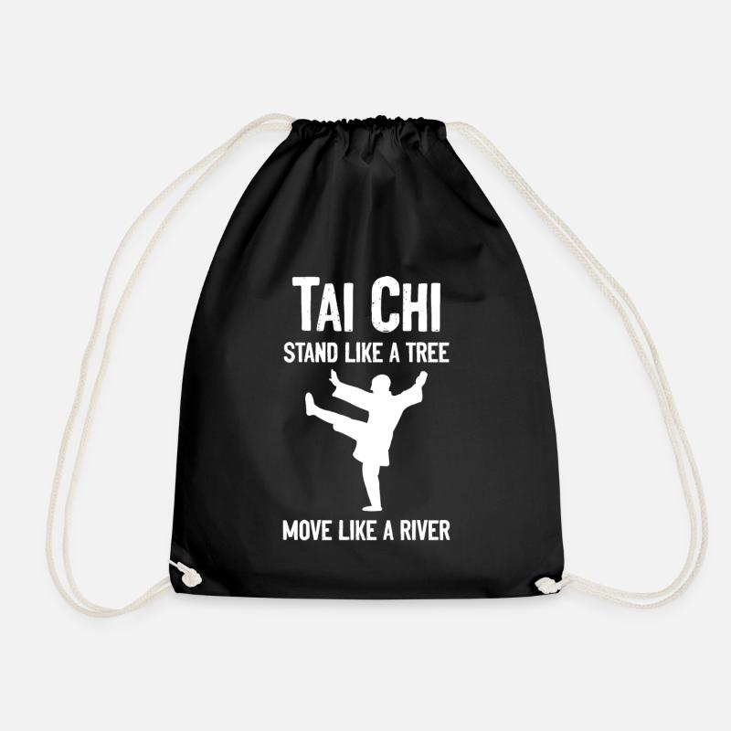 Tai Chi lustiges Geschenk Männer - Turnbeutel - Schwarz