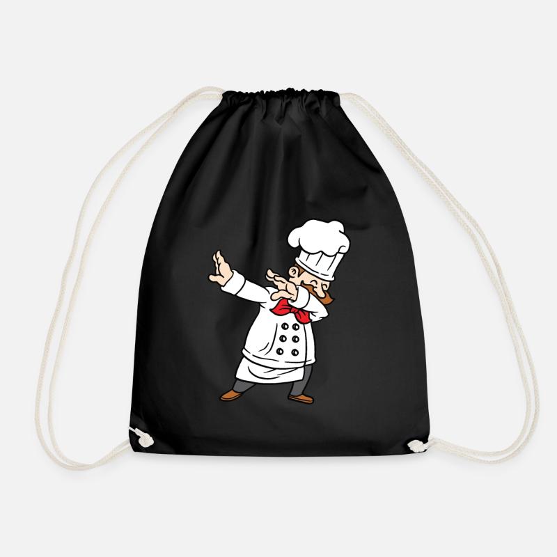 Dabbing Koch Küchenschef Chefkoch Dab Tanz - Turnbeutel - Schwarz