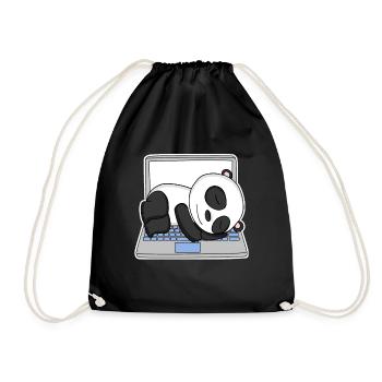 Cadeau pour homme programmeur nerd informatique - Sac de sport léger - noir - Devant