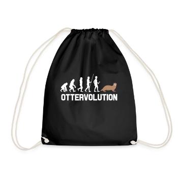 loutre - Sac de sport léger - noir - Devant