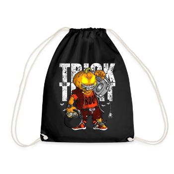 Trick or Treat Hip Hop Halloween Graphic Men - Sac de sport léger - noir - Devant