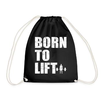 Deadlift disant cadeau de musculation - Sac de sport léger - noir - Devant