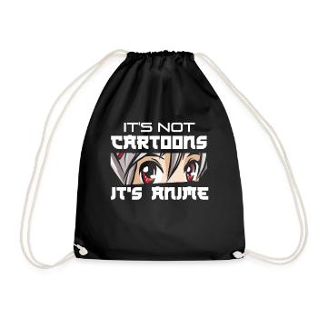 Anime - Drawstring Bag - black - Front